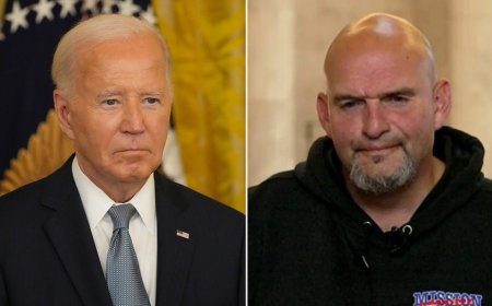 Fetterman doubles down on support for Biden amid calls for him to withdraw: 'He's been a great president'