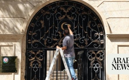 Azerbaijan reopens its embassy in Iran as the two countries try to ease tensions