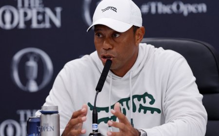 ‘I can still win’: Tiger Woods defiant before The Open at Royal Troon