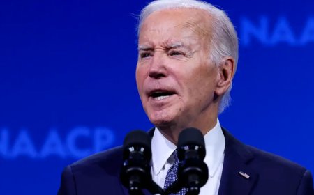 Biden calls to ‘lower the temperature’ then bashes Trump in NAACP speech