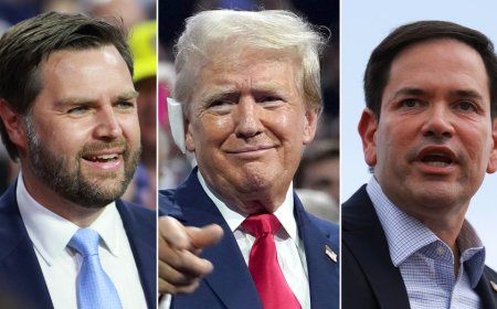 VP finalist Marco Rubio arrives at RNC with praise for Trump following selection of JD Vance as running mate