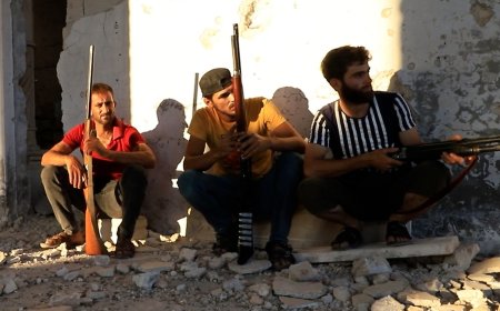 Syrian farmers with shotguns target explosive-laden drones