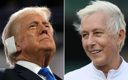 Tennis legend Martina Navratilova calls Donald Trump's ear bandage 'PR stunt' after assassination attempt