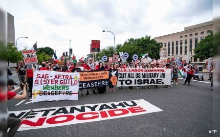 Thousands Protest Netanyahu Outside US Capitol, Call For Gaza Ceasefire