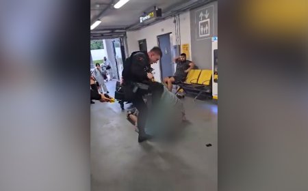 UK police officer filmed kicking man in the face