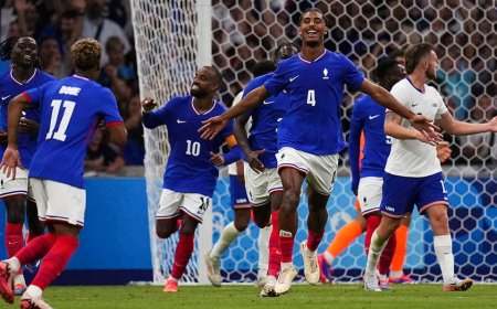 France routs US men's soccer team to kickoff Paris Olympics