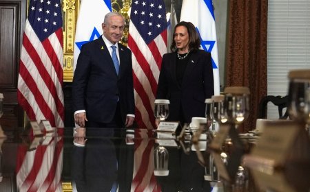 Harris says she won’t be ‘silent’ on Gaza suffering after Netanyahu meeting