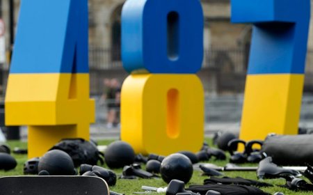 Ukrainian athletes killed in Russia's invasion honored in London ahead of Paris Olympics