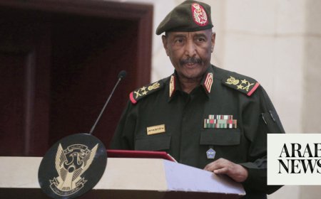 Sudan’s military says its top commander survived a drone strike that killed 5 at an army ceremony