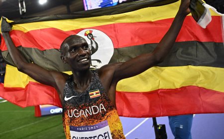 Uganda’s Cheptegei wins men’s 10,000m gold at Paris Olympics 2024
