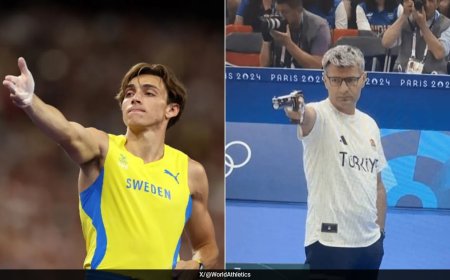 Sweden Star Armand Duplantis Copies Yusuf Dikec After Pole Vault World Record, Shooter Reacts
