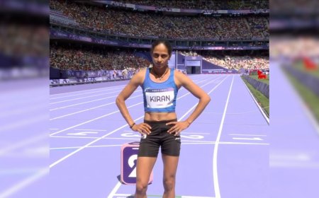 Paris Olympics: Kiran Pahal Fails To Make 400m Semi-finals; Finishes Sixth In Repechage Heat 1