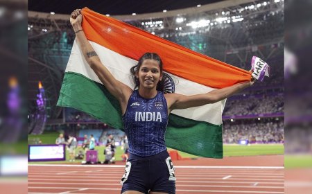 Jyothi Yarraji Finishes 7th In 100m Hurdles Heat, To Run In Repechage Round
