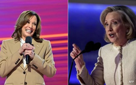 "Kamala Harris Won't Rest, Trump Slept At His Trial": Hillary Clinton