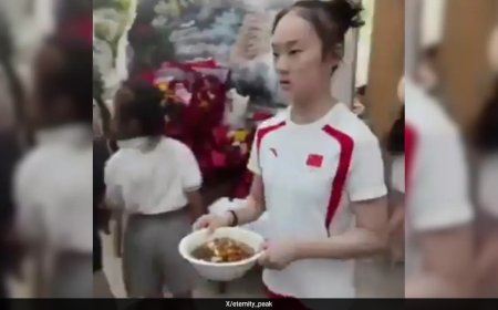 Watch: Chinese Gymnast Serves Food In Local Restaurant Days After Winning Olympics Silver Medal
