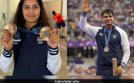 "What Was Your Conversation With Neeraj Chopra?" Reporter Asks Manu Bhaker's Mom. Shooter Does This