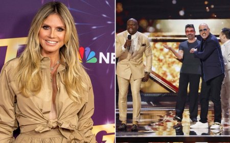 'AGT' judge Heidi Klum complains about Howie Mandel and Simon Cowell: 'They just never behave'