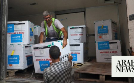 Israel says more polio vaccines are delivered to Gaza, where aid groups seek pause in fighting