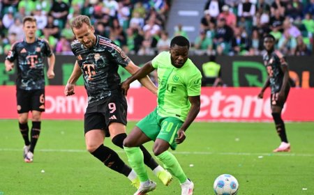Harry Kane Helps Bayern Munich To Win At Wolfsburg On Vincent Kompany Debut
