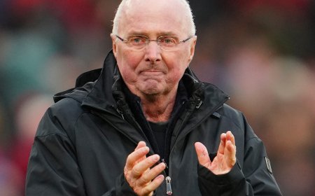Former England football manager Sven-Goran Eriksson dies aged 76