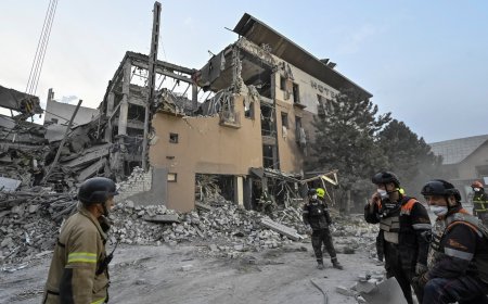 Aftermath of Russian missile and drone attacks on Ukraine