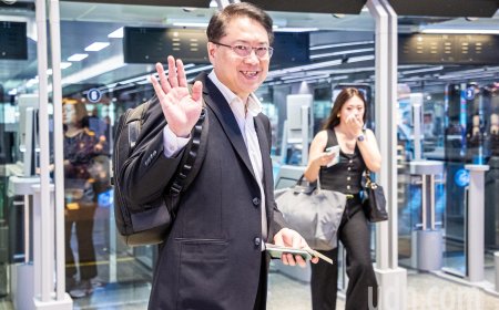 影／林右昌晚間搭機 訪美行程估13天、走訪5座城市