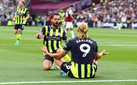 'Energised' Erling Haaland Hits Another Hat-Trick To Send Manchester City Top