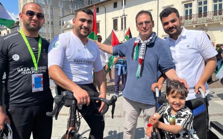 Amid Israel’s war on Gaza, cyclist Alaa al-Dali fights for a shot at glory