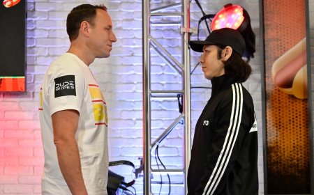 Joey Chestnut breaks world record in hot dog eating vs. Takeru Kobayashi 15 years after last meeting