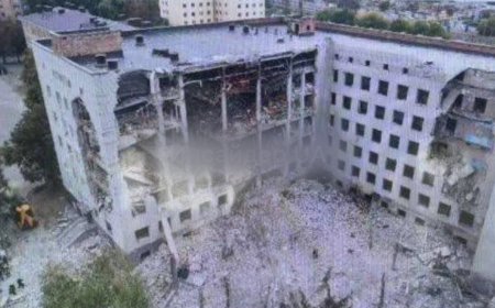 Aftermath of deadly Russian ballistic missile attack