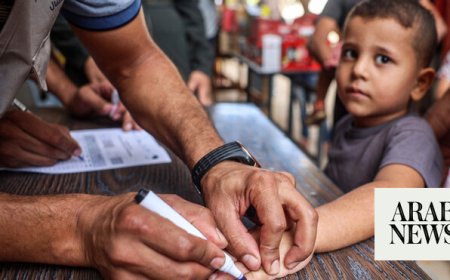 WHO hails success of polio first phase vaccination campaign in Gaza