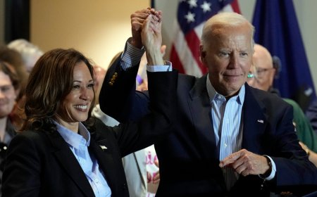Harris dampens hopes of break with Biden on Gaza