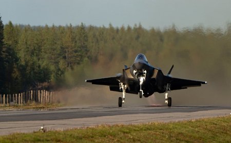 Pair of US Air Force F-35s make historic landing on highway in Finland