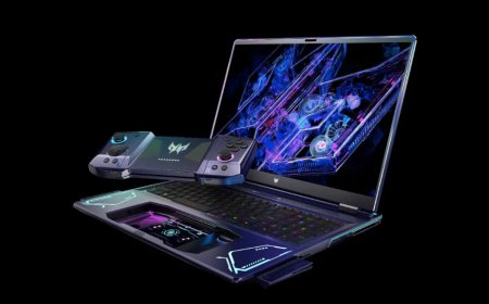 Acer 的 Project DualPlay 在筆電鍵盤觸控板處內建了一個完整的手把