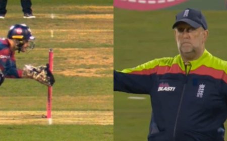 Watch: "Very Rare Type Of No Ball" Hogs Limelight In T20 Blast Quarter-Final Game