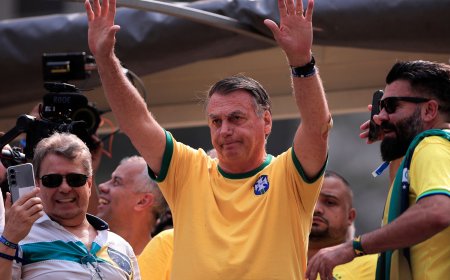 Former Brazilian President Bolsonaro leads ‘free speech’ rally in Sao Paulo