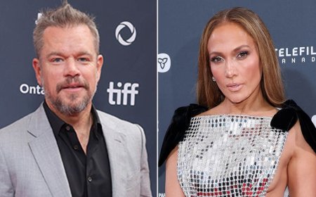 Jennifer Lopez, Matt Damon clasp hands during 'long, deep conversation' at 'Unstoppable' afterparty: report