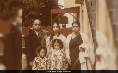 Kamala Harris Recalls Walks With Her Grandfather,  And What They Discussed