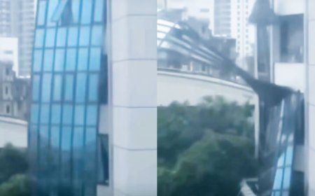 Typhoon Yagi rips off skyscraper windows and sinks boats in Vietnam