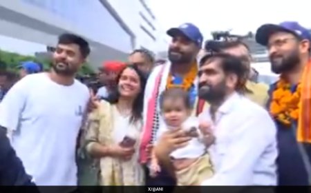 Indian Contingent Receives Rousing Welcome On Return Home From Paris Paralympics