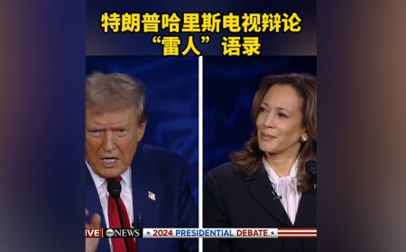视频丨哈里斯特朗普辩论“雷语”频出