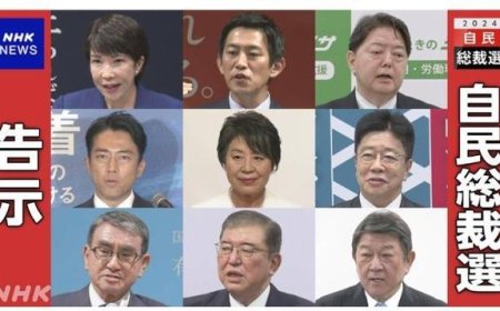 日本自民党总裁选举现史上最多候选人，9人角逐下任首相