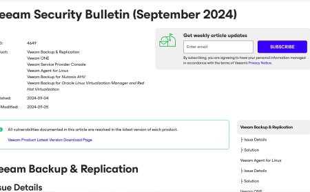 Veeam修補旗下產品18個漏洞，包括遠端執行程式碼重大漏洞