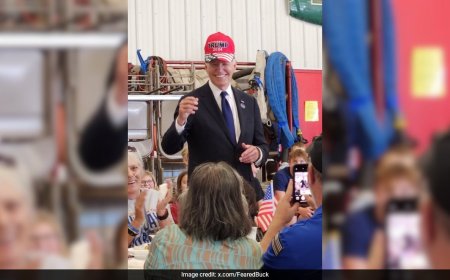 Biden Sports Trump Hat At 9/11 Event, White House Calls It A Show Of "Unity"