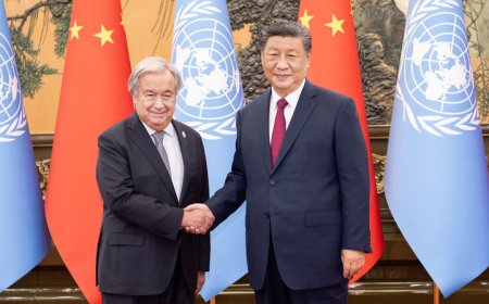 习近平会见联合国秘书长古特雷斯