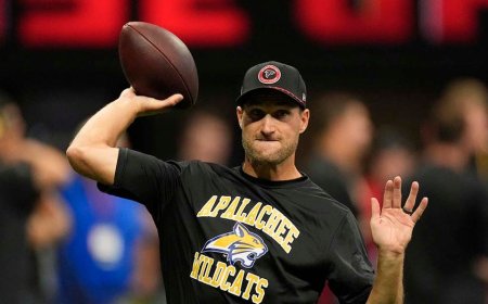 Apalachee High School football team makes surprise visit to Falcons practice nine days after deadly shooting