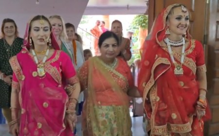 Watch: Two Russian Couples Get Married As Per Hindu Rituals In Haridwar