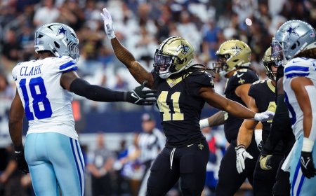 Saints spoil Cowboys' home opener as Alvin Kamara tallies 4 touchdowns in rout