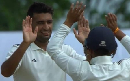 Anshul Kamboj Ends With Eight Wickets As India C Take Three Points To Lead Duleep Trophy Table