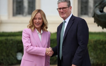 UK PM Starmer seeks immigration lessons from Italy’s Meloni